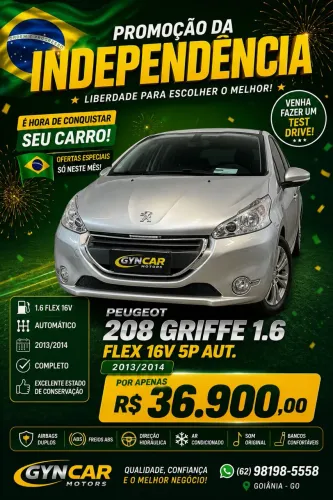 Peugeot 208 Griffe 1.6 Flex 16V 5P Aut. 2014