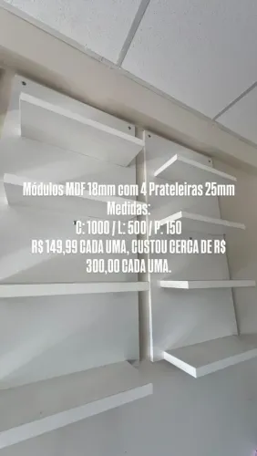 Módulo prateleiras