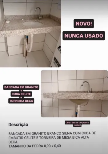 Bancada top de linha novinha
