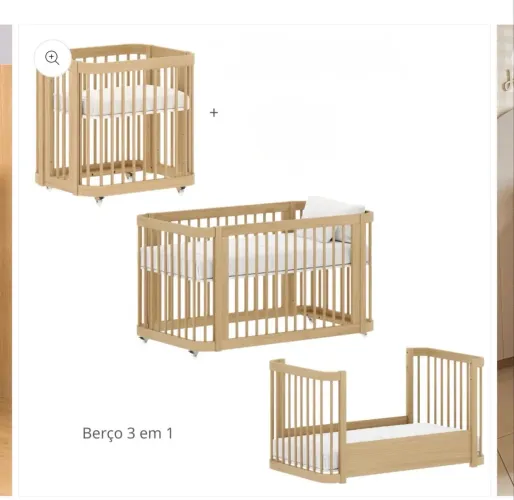 Berço Quater Evolutivo 3 em 1