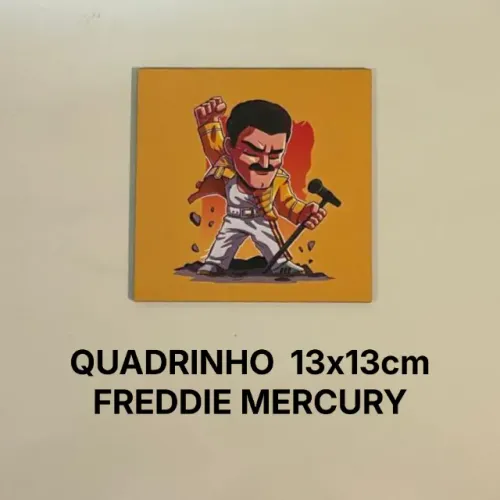 Quadro MDF Freddie Mercury (13x13cm)
