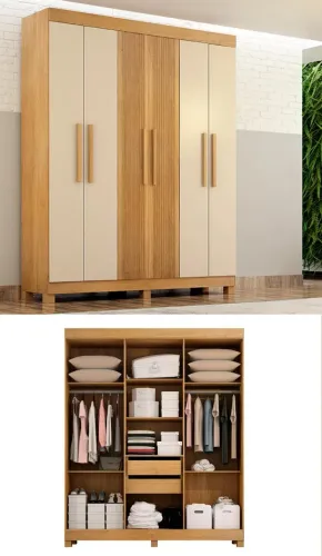 Guarda Roupa 06 portas solteiro