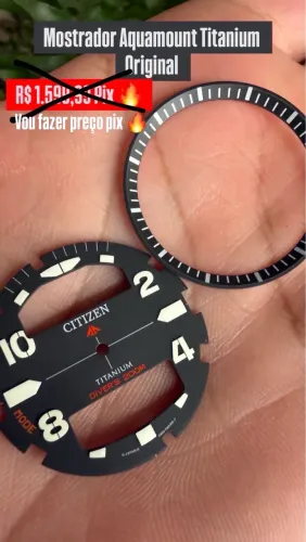 Mostrador Relógio Citizen Aquamount Titanium