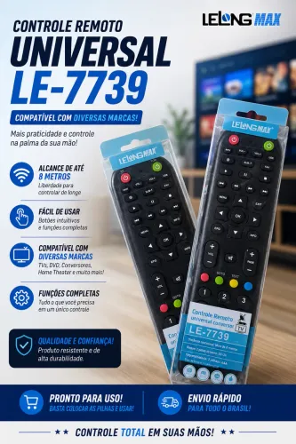 Controle Remoto Universal LELONG MAX LE-7739