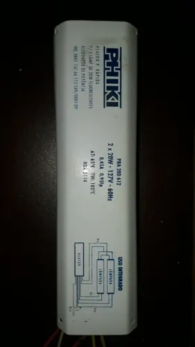 Reator Partida Rapida Para 2 Lampadas Fluorescentes - perfeito estado
