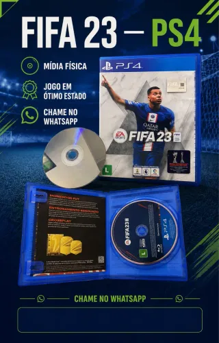 FIFA 23 PS4 Mídia Física Original + Capa | Impecável