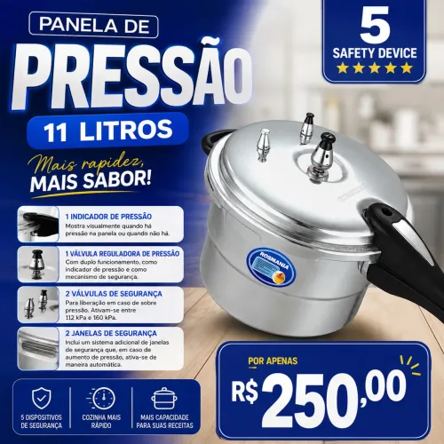 Panela de pressão 11litros 