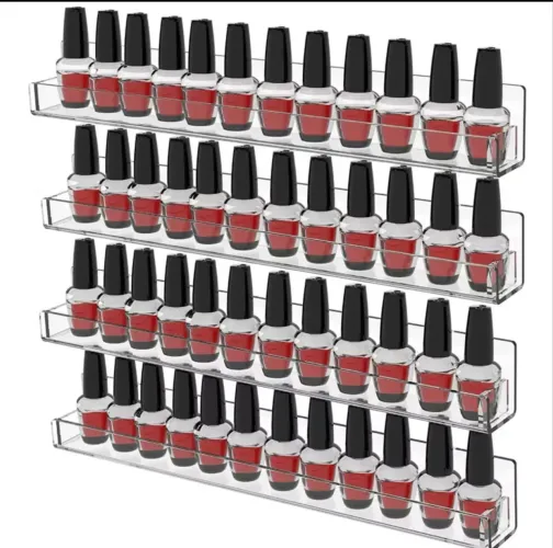 8 Prateleiras Expositor de Esmaltes em Acrílico