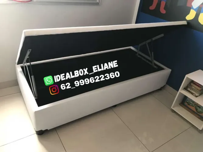 Box baú solteiro 88*188 Conforto e Praticidade 