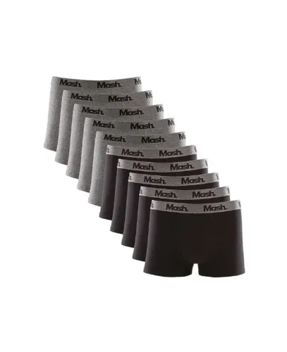 Kit 5 Cuecas Boxer Cotton Preto