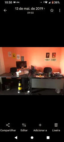 Mesas de escritório preta