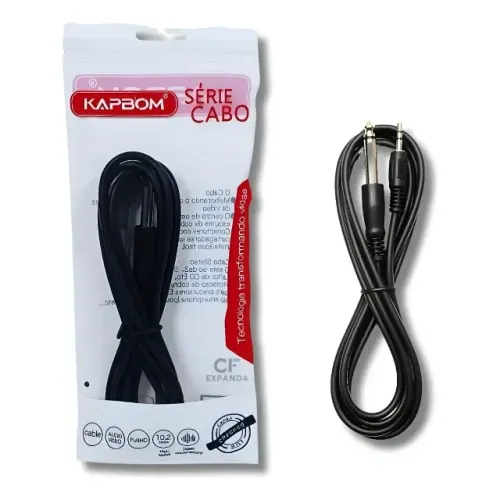 Cabo áudio P2 estéreo x P10 estereo 150cm LS-CB1219