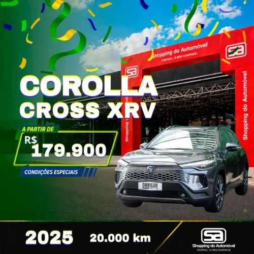 Toyota Corolla Cross XRV 1.8 16V Aut.(híbrido) 2025