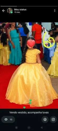 Vendo vestido (formatur/aniversário) , acompanha luvas