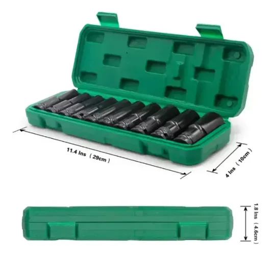 JOGO DE SOQUETE LONGO IMPACTO 1/2 8 A 24MM