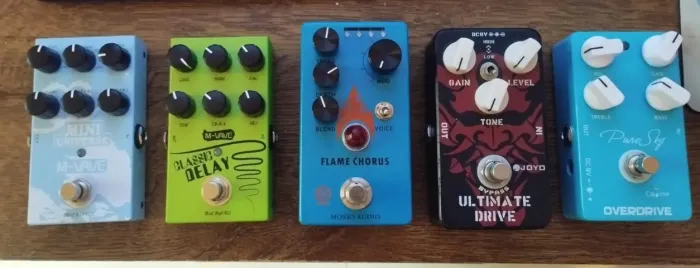 Kit Pedais Guitarra Joyo, Caline, Mosky e M-Vave - Setup Completo