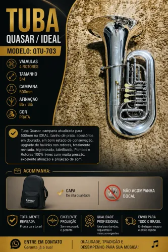 Tuba 5/4 Sib prata