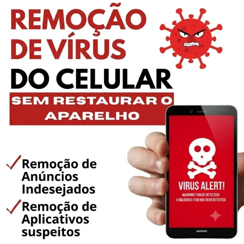 Remoção de vírus do celular