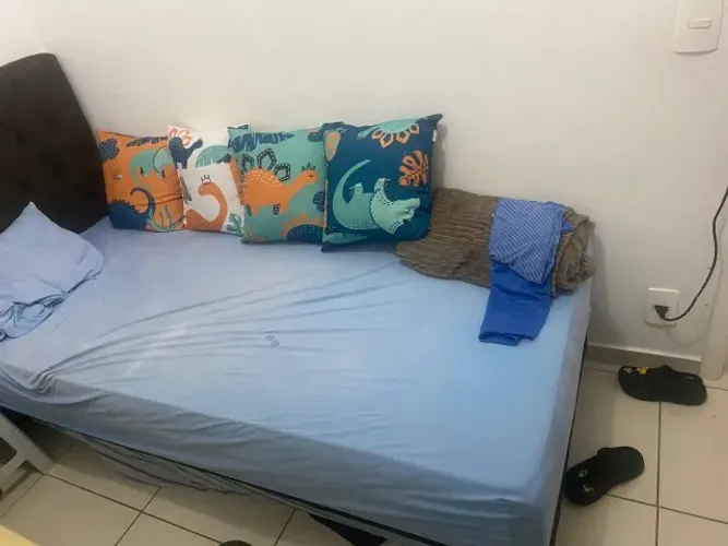 Box Solteiro + Cama Auxiliar + Cabeceira