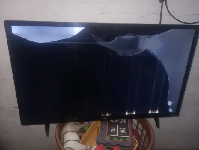 Tv com display quebrado