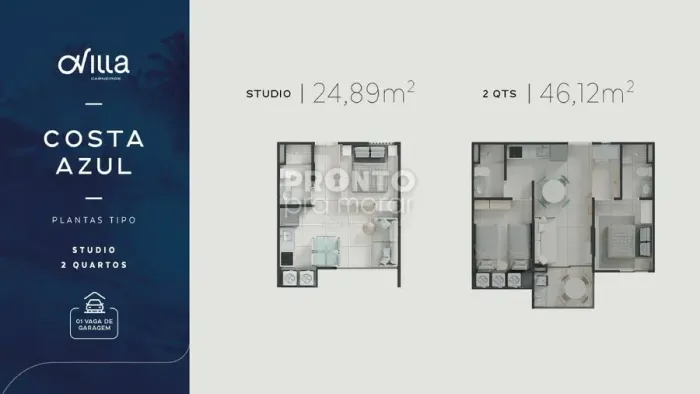 Apartamento com 2 quartos em Carneiros