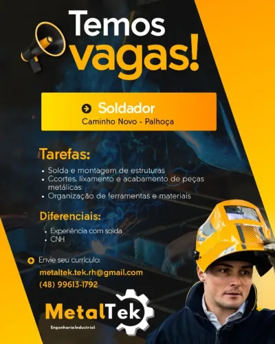 VAGA PARA SOLDADOR