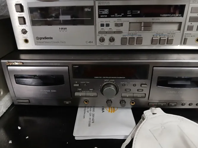 Tape deck gradiente c 484 impecável 