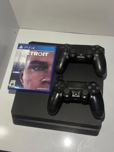 PS4 SLIM 1T COMPLETO + 2 CONSOLES ORIGINAIS 