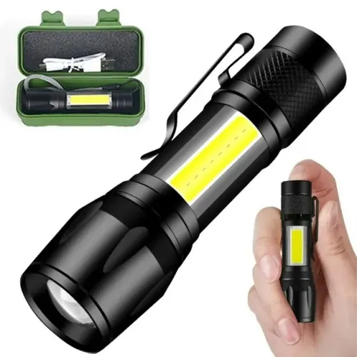 LANTERNA DE BOLSO 2 em 1 - RECARREGÁVEL LELONG