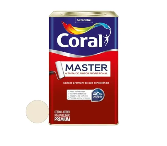 Tinta coral 18l cor Palha