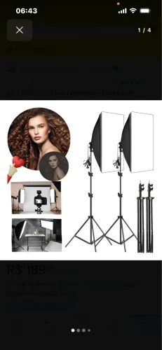 Kit Iluminação Soft Box