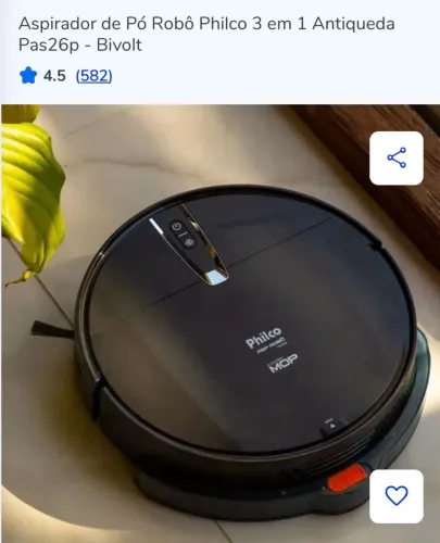 Robô aspirador Philco 