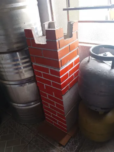 Bloco de churrasqueira pré moldada