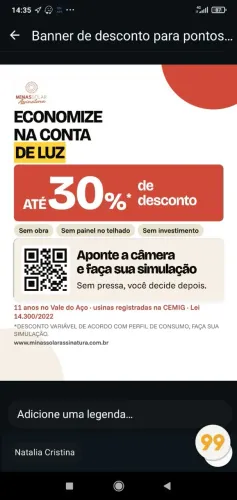 Energia por assinatura economia na sua conta de energia