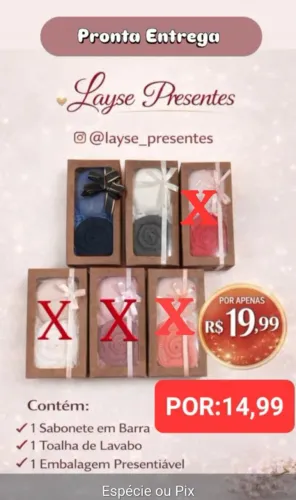 Kit de Sabonete Natura,com Toalha de Lavabo