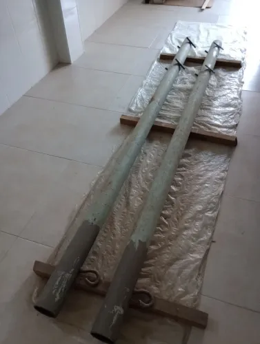 Barras de Ferro com ganchos para Redes de Descanso 