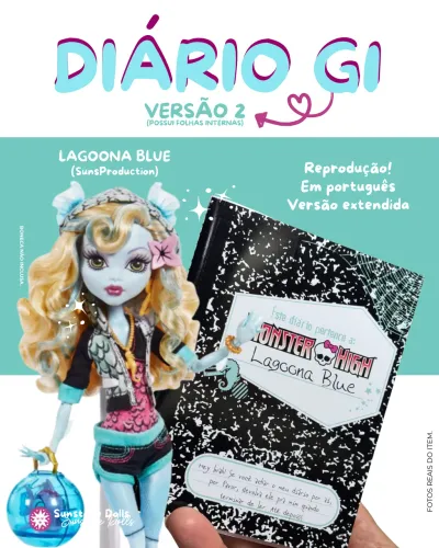 DIÁRIO LAGOONA BLUE MONSTER HIGH