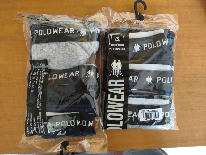 Pacote 6 cuecas Polo Wear - Tam M