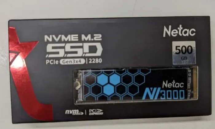 SSD NETAC 500 GB NVME LACRADO