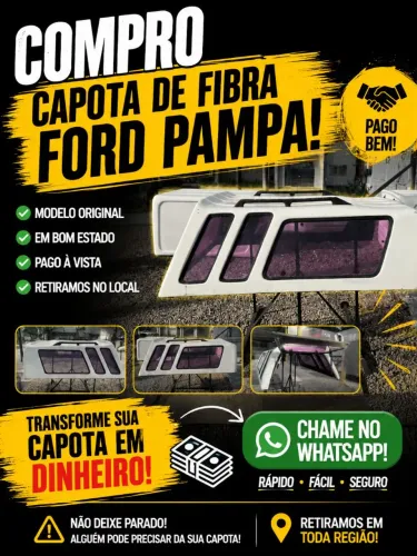 Capota de fibra Ford pampa 