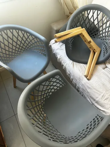 Conjunto 3 cadeiras/poltrona de jantar