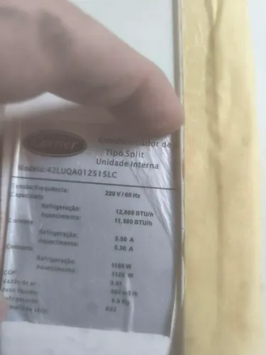 Vendo ar condicionado 12000 BTUs usado e funcionando, faltando apenas uma limpeza