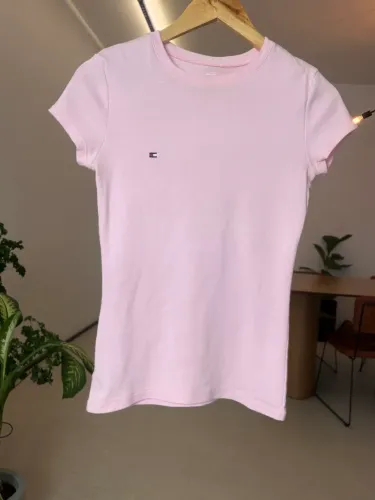 camiseta tommy hilfiger rosa claro p