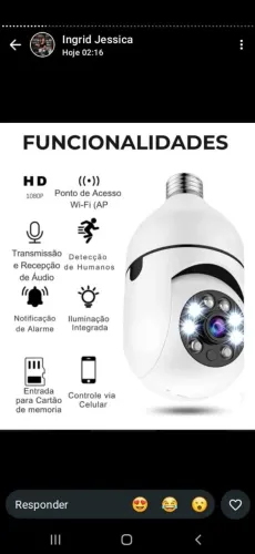 Câmera wi-fi