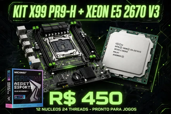kit MACHINIST X99 PR9-H + Xeon E5 2670 V3