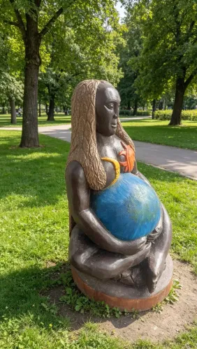 Escultura Pacha Mama Mãe Terra