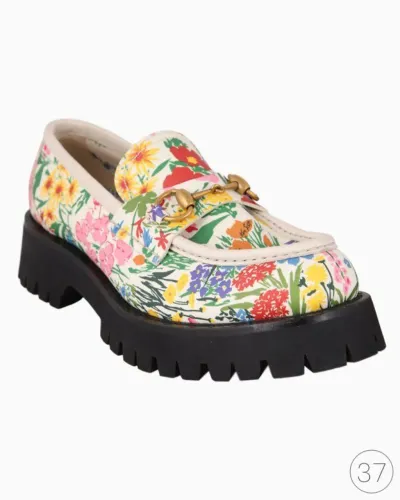 Mocassim Gucci x Ken Scott Floral Horsebit - Edição Limitada (Solado Tratorado)