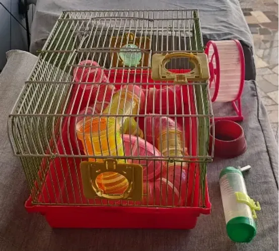 Gaiola de Hamster + Acessorios