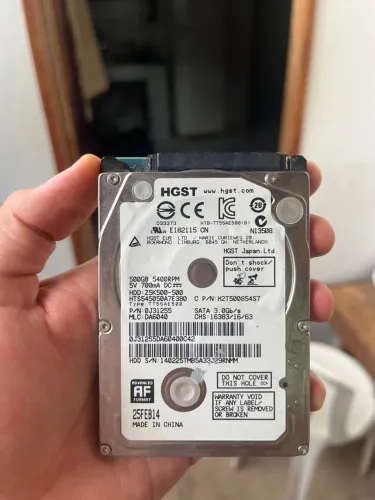  HD HGST 500GB SATA 2.5? - Pronto para Uso