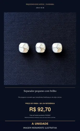 Separador pequeno com brilho